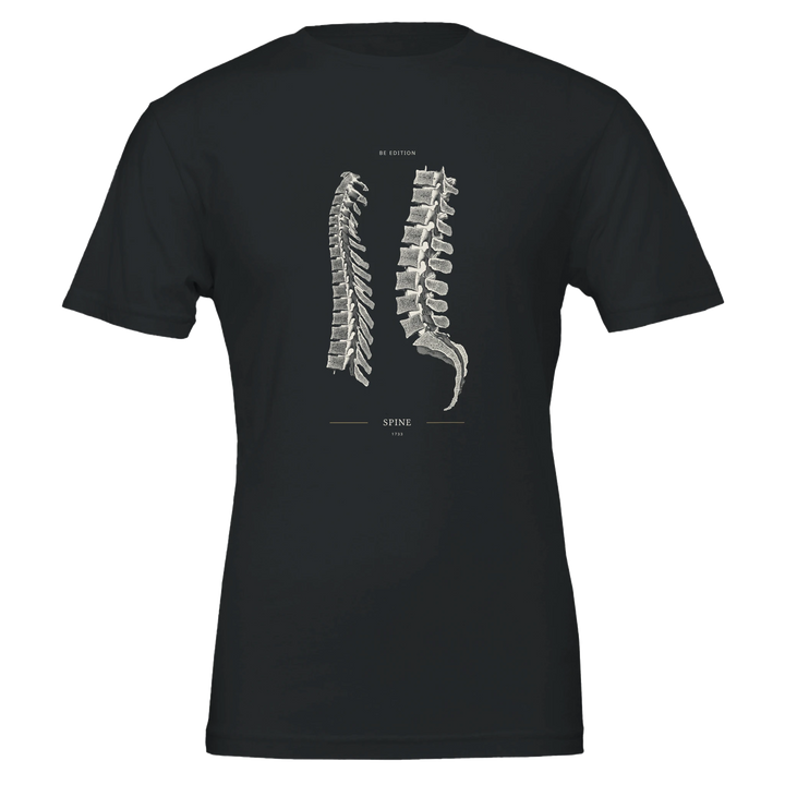 SPINE 1733 — Anatomy Archive Black Unisex T-Shirt